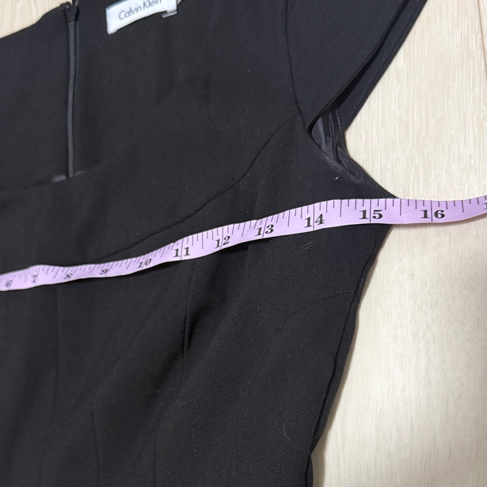 Calvin Klein Black Short Sleeve Midi Dress - Picture 5 of 8